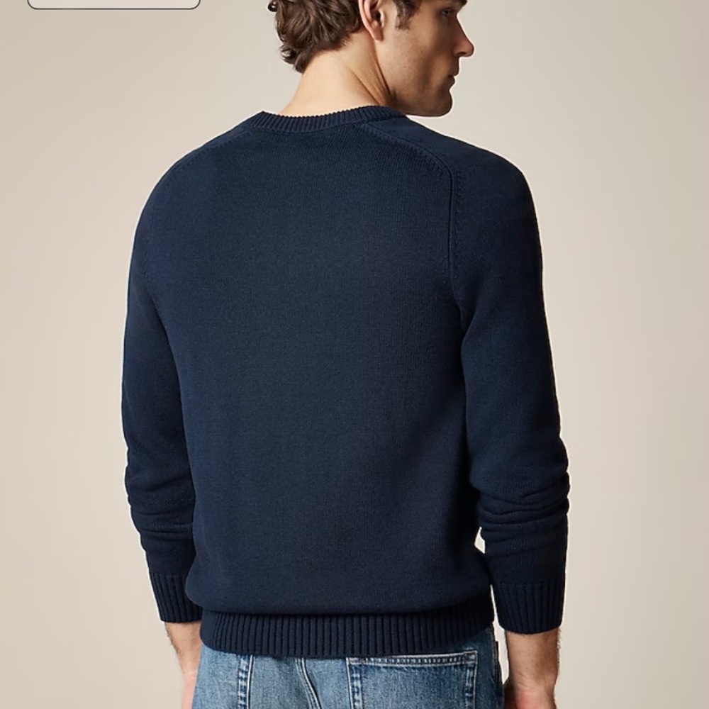 NWT Jcrew Men's Navy Sweater - Picture 3 of 4